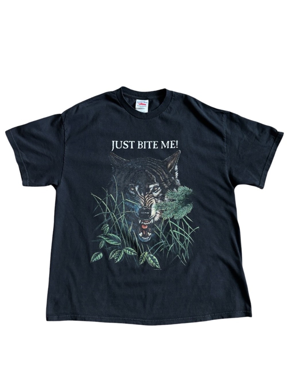 Just Bite Me Vintage Wolf T-shirt